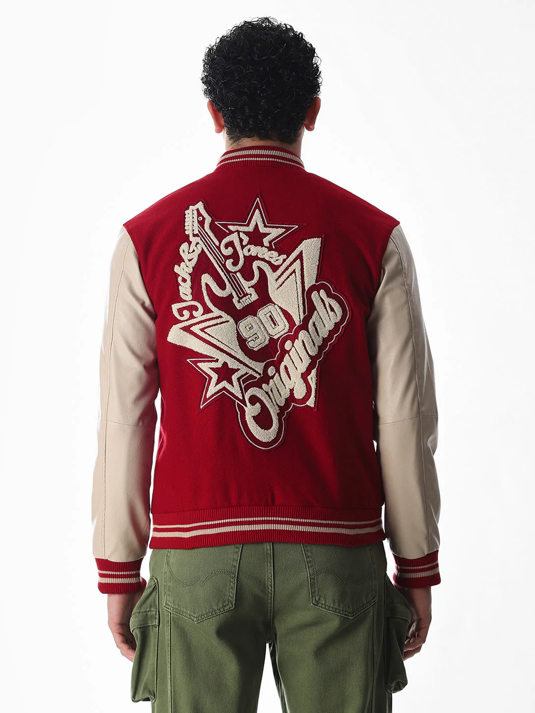 Varsity Colourblocked Bomber Jacket - Image 9