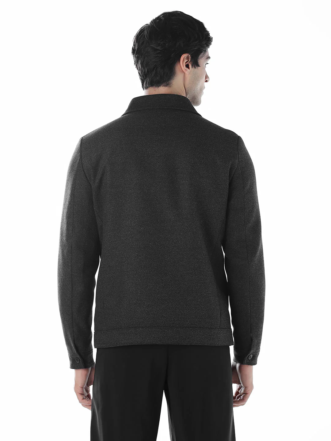 Notched Lapel Slim Fit Jacket - Image 4