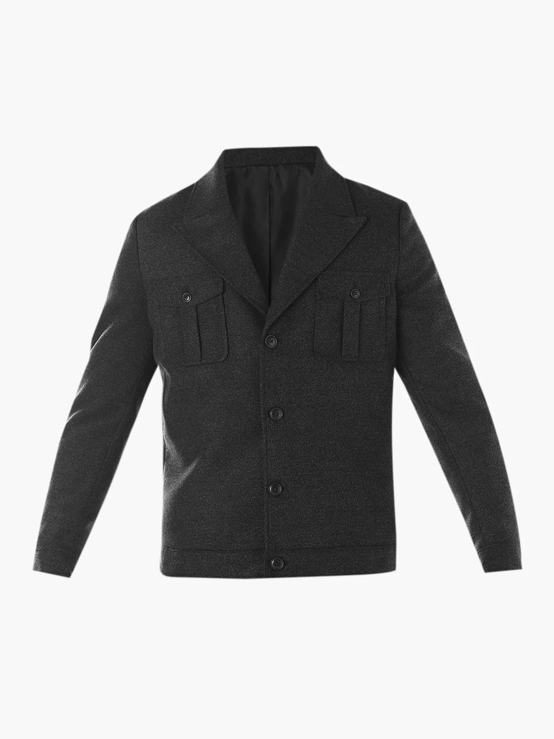 Notched Lapel Slim Fit Jacket - Image 7