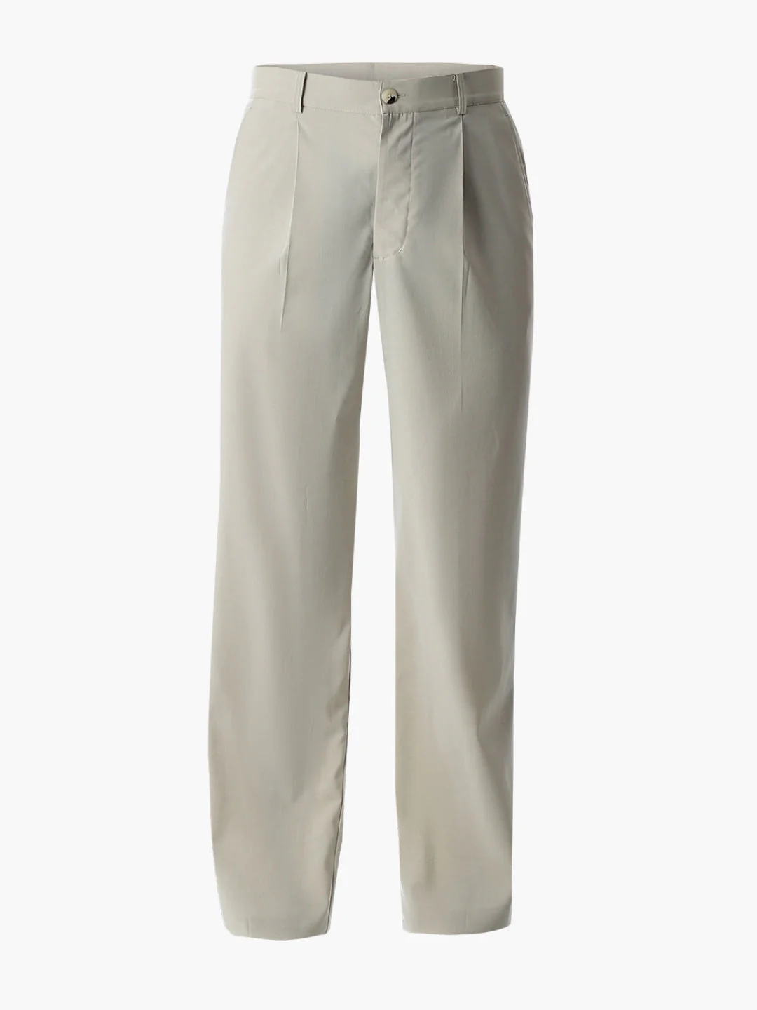 High Rise Loose Fit Pants - Beige - Image 7