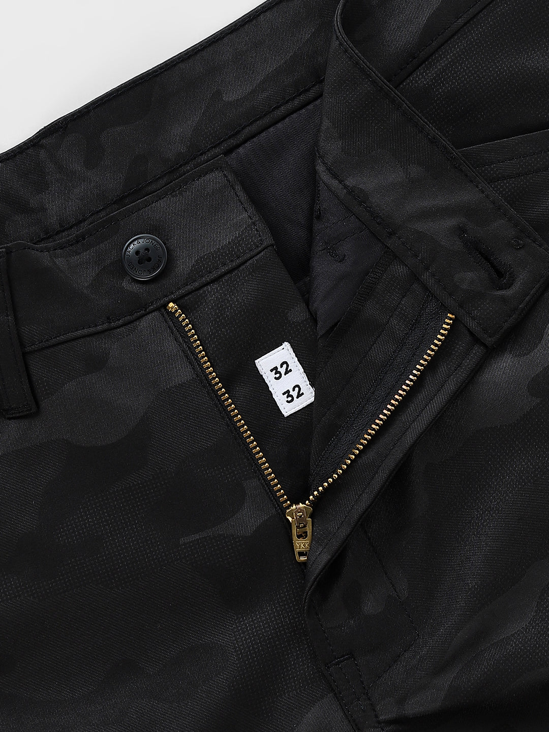 Black Camo Print Cargos - Image 5