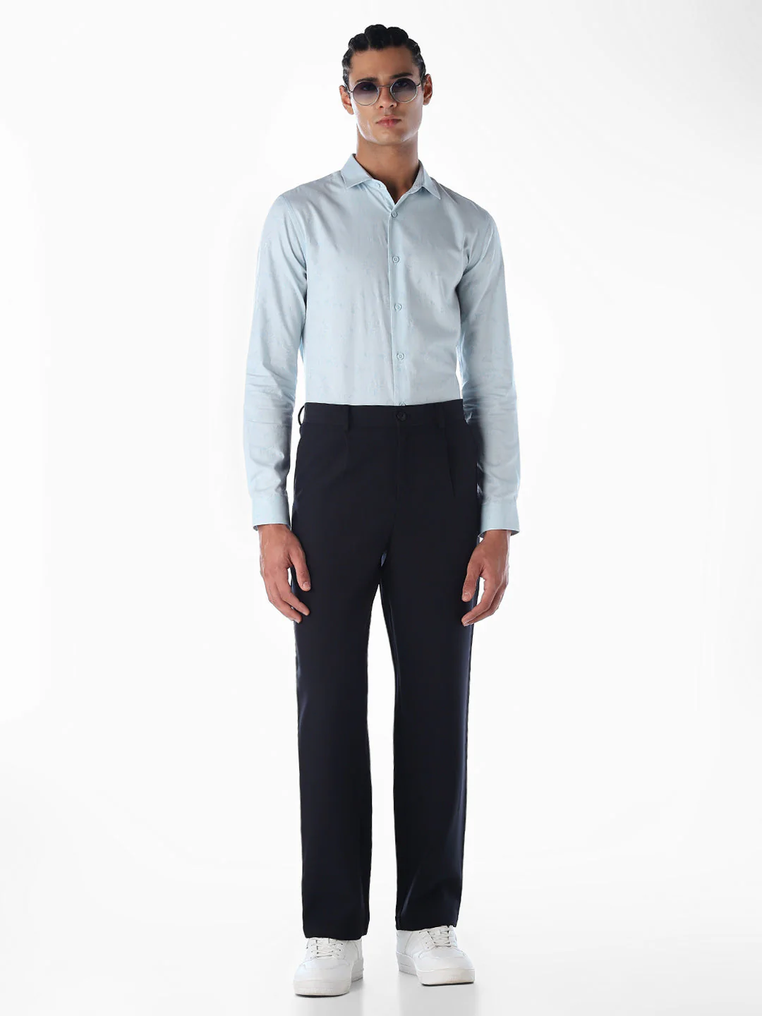 Regular Fit Seoul Pleated Pants - navy - Image 6