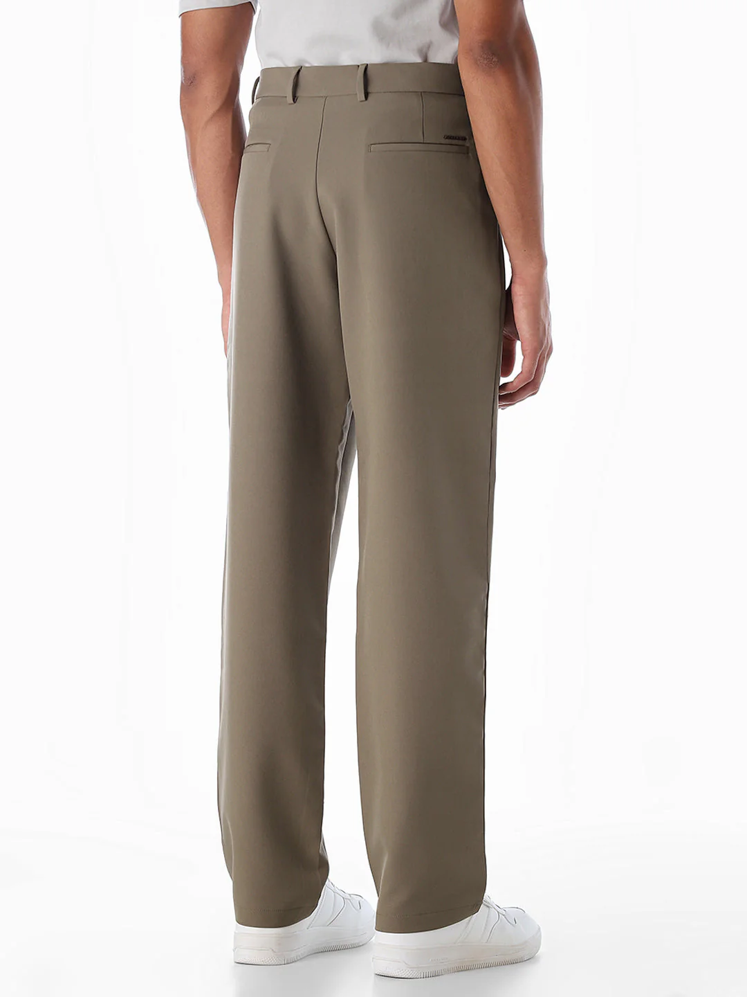 Regular Fit Seoul Pleated Pants - Dark Beige - Image 3