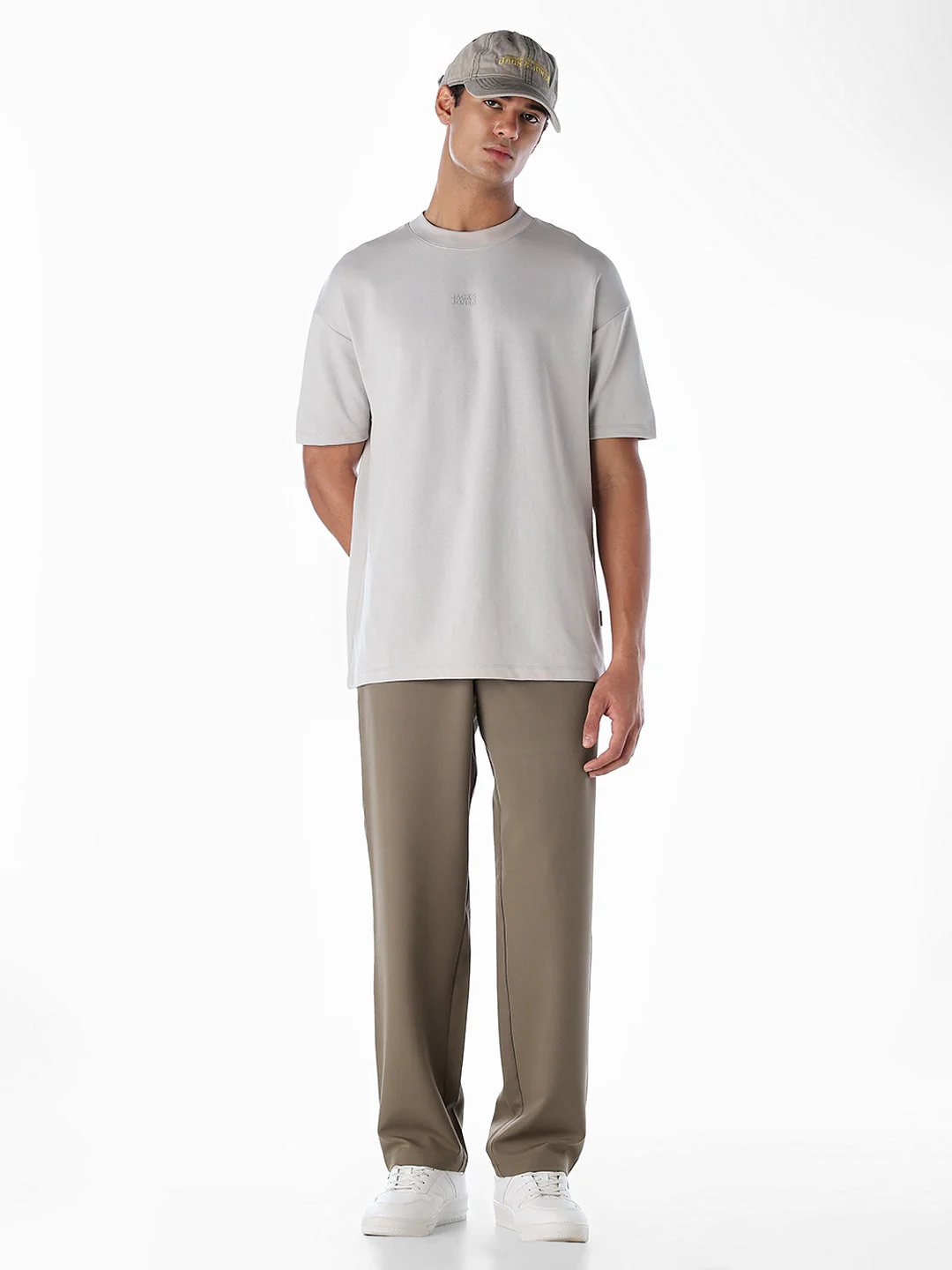 Regular Fit Seoul Pleated Pants - Dark Beige - Image 6
