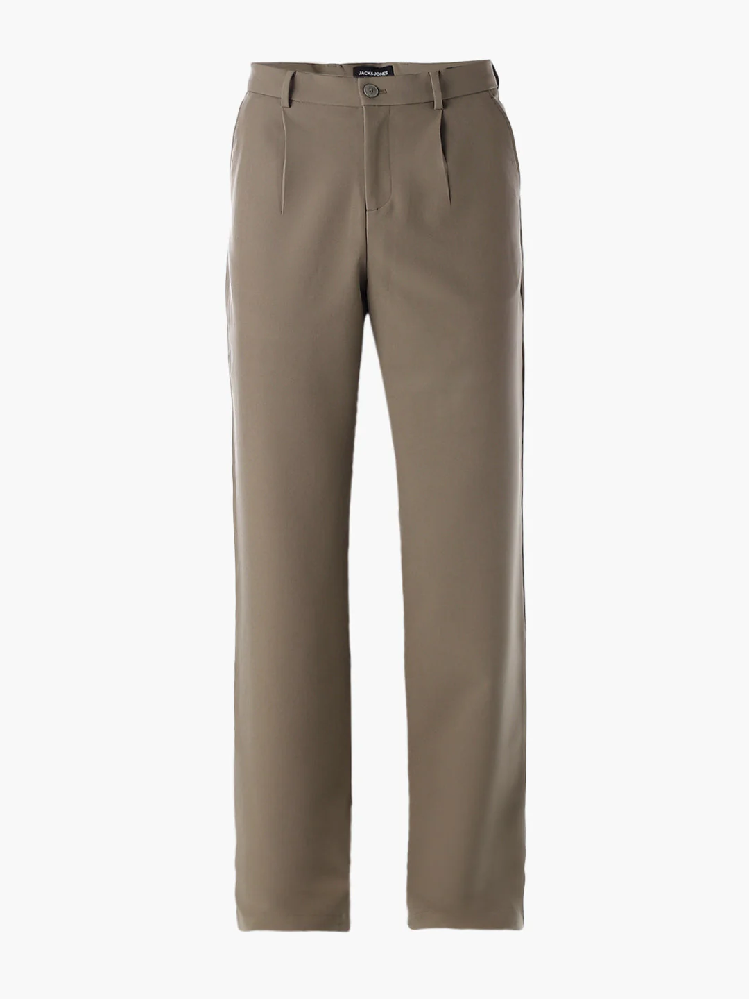 Regular Fit Seoul Pleated Pants - Dark Beige - Image 7