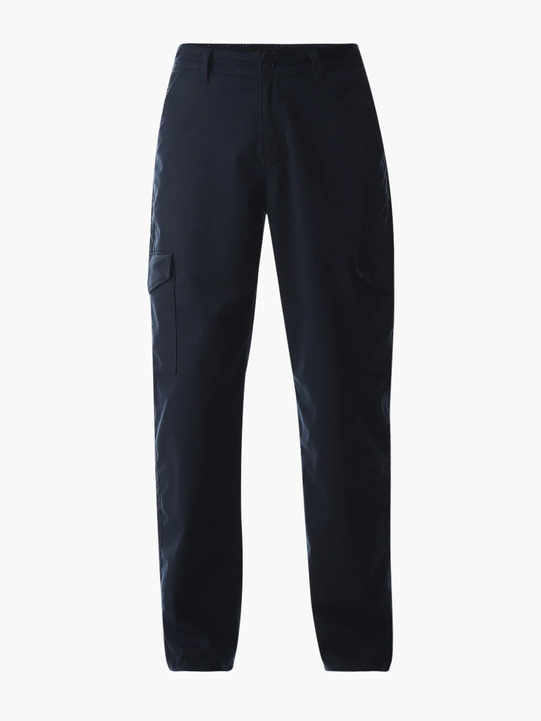 Navy Blue Low Rise Anti Fit Cargos - Image 7