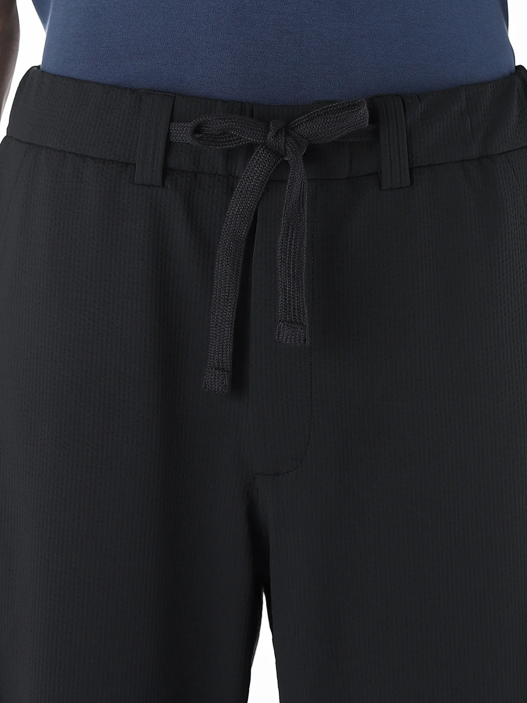 Loose Fit High Rise Pants - Black - Image 4