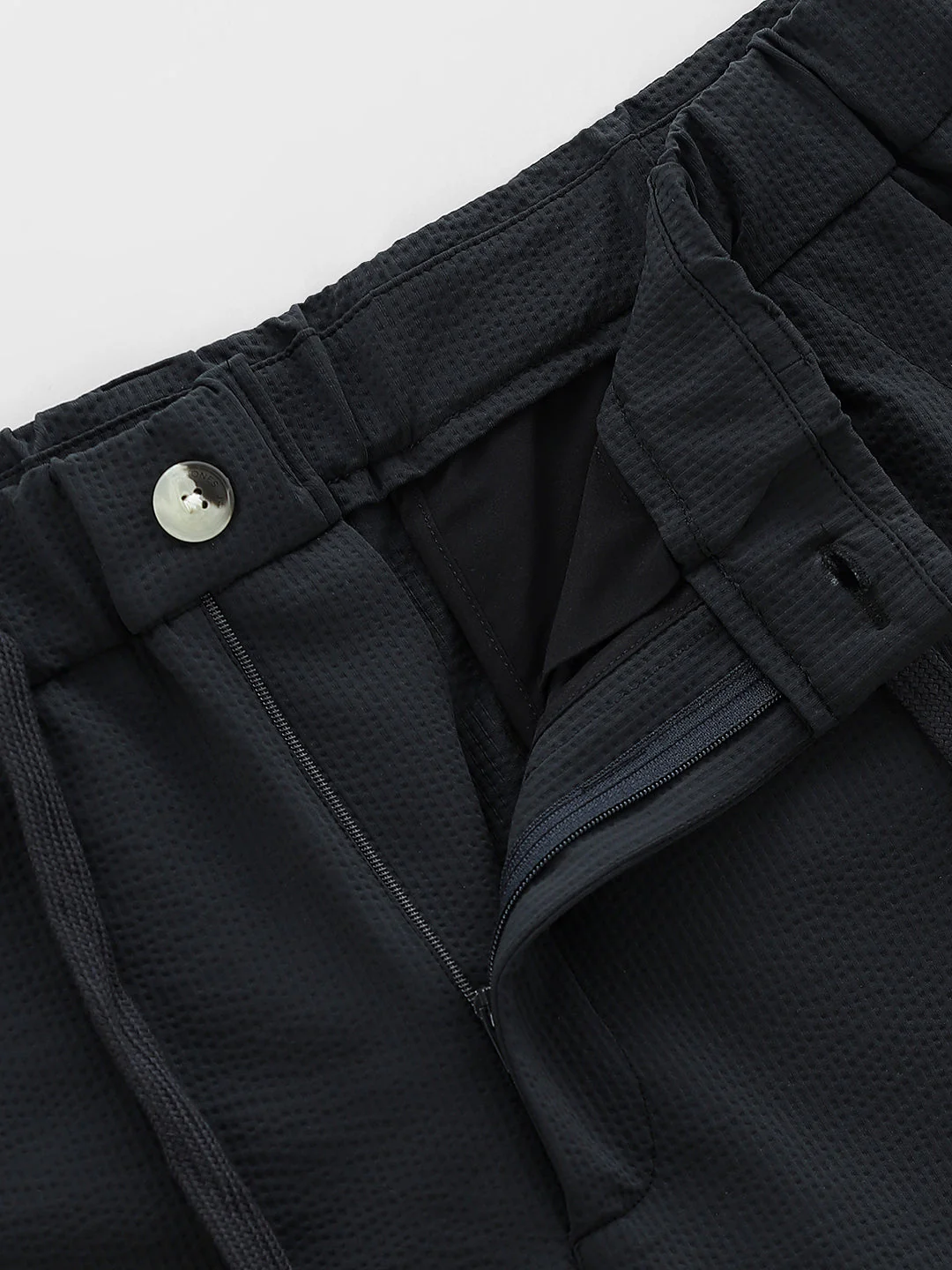Loose Fit High Rise Pants - Black - Image 5