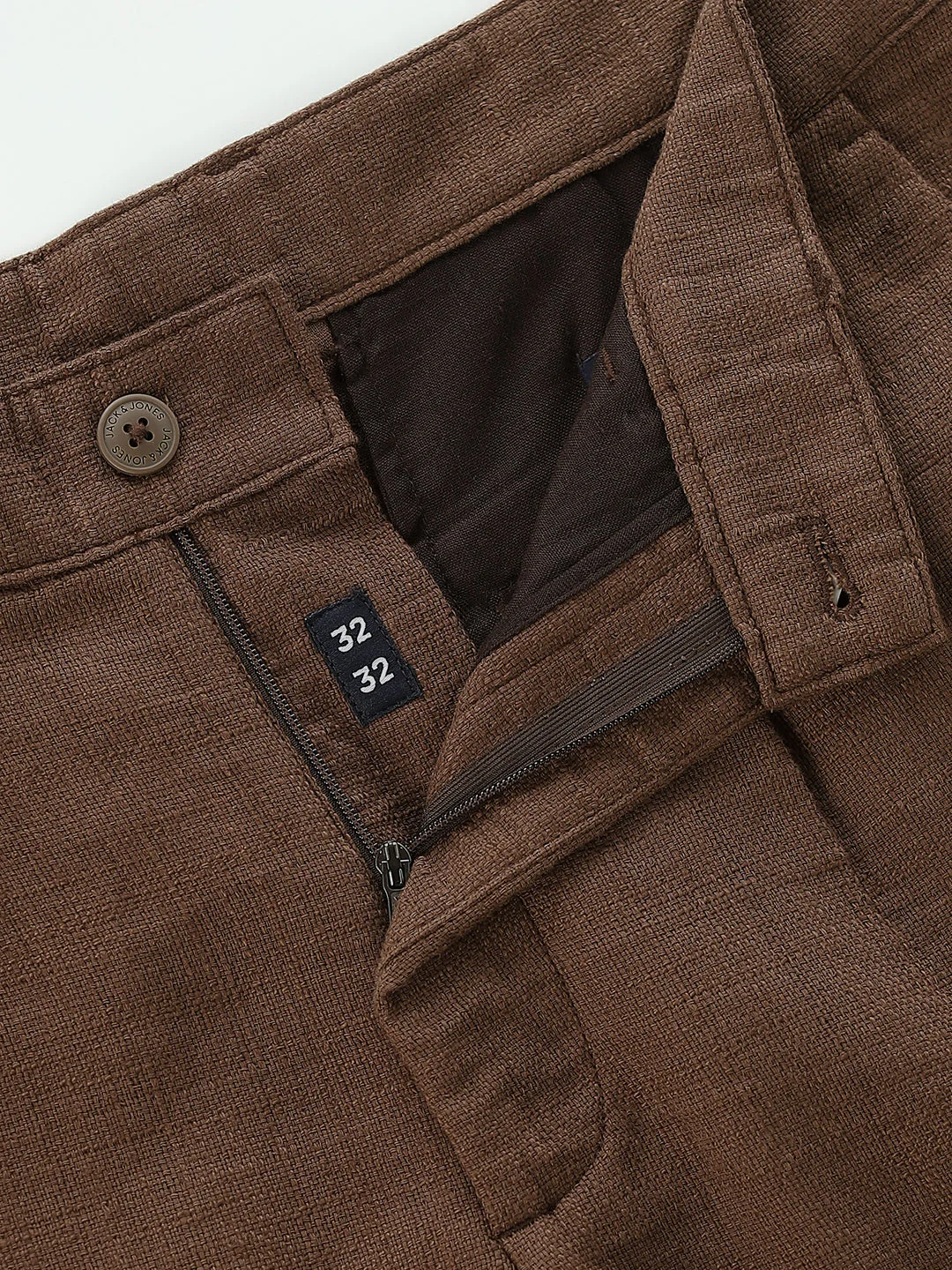 Brown Mid Rise Slim Fit Pants - Image 5