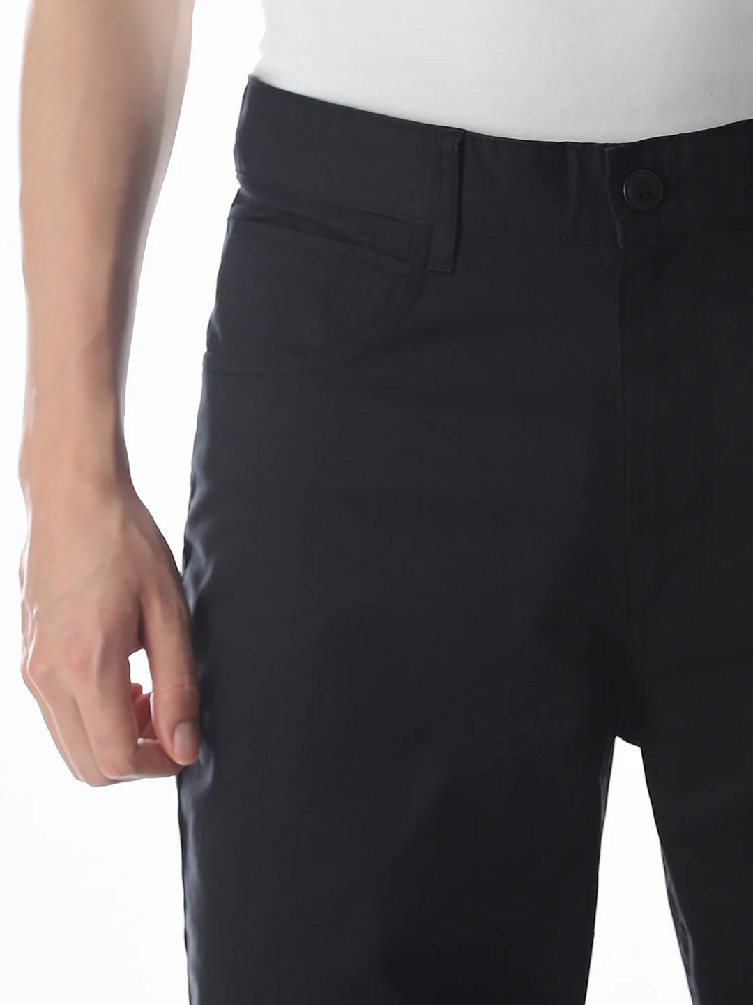 Black 5 Pocket Chinos - Image 4