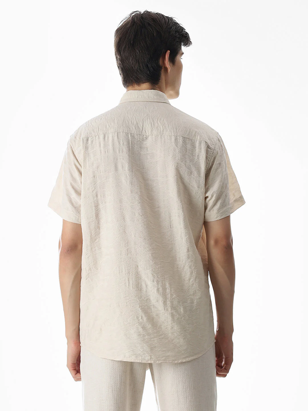 Beige Comfort Fit Shirt - Image 4