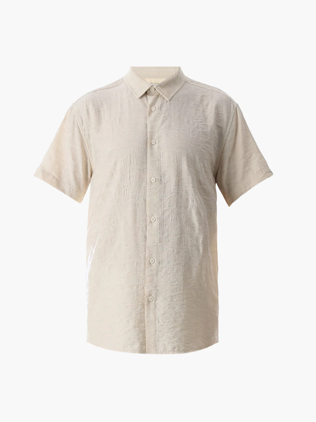 Beige Comfort Fit Shirt - Image 7