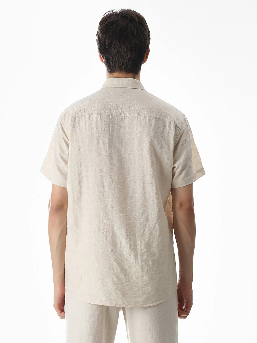 Beige Comfort Fit Shirt - Image 9