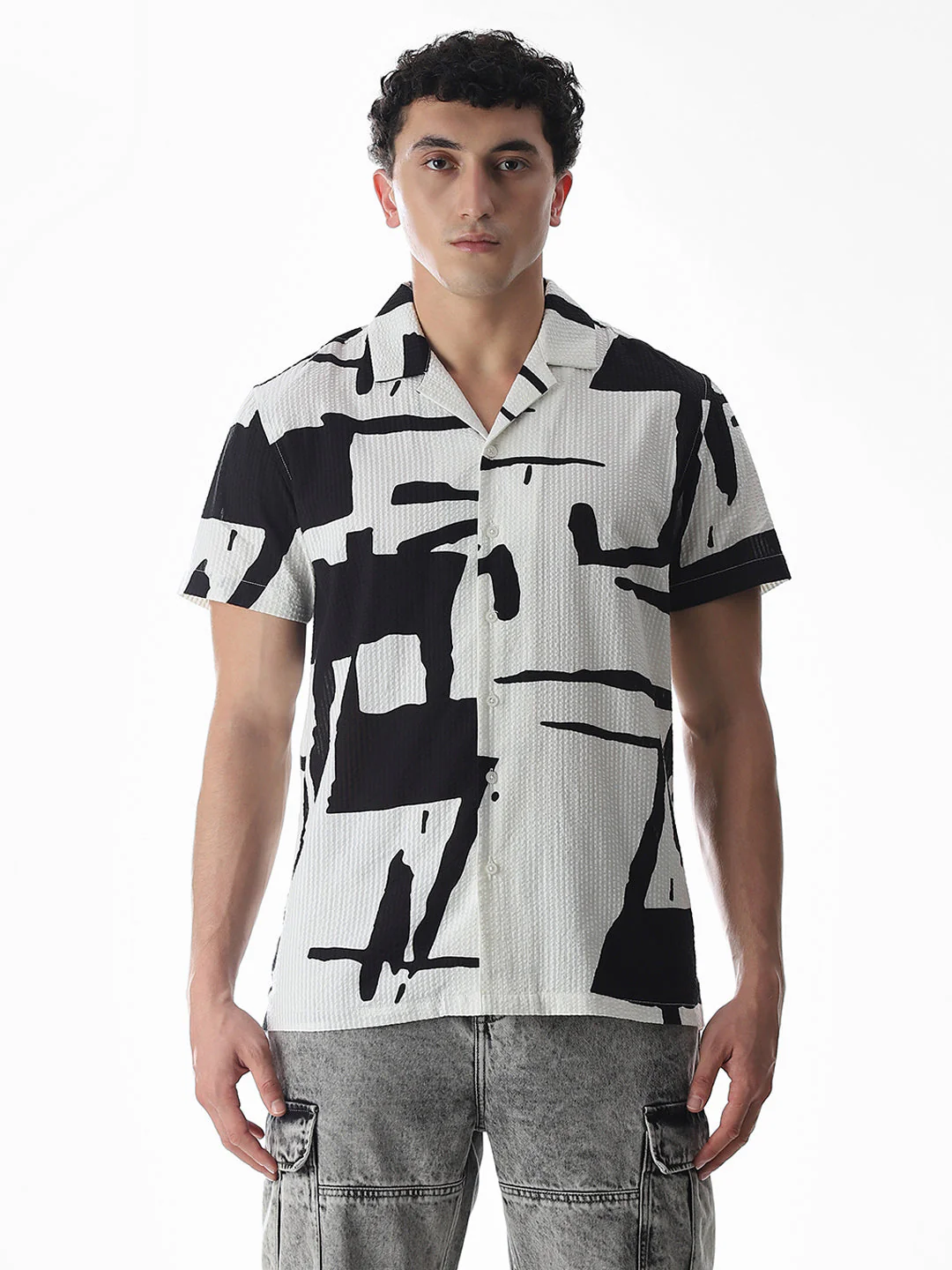 Printed Comfort Fit Shirt - Image 8