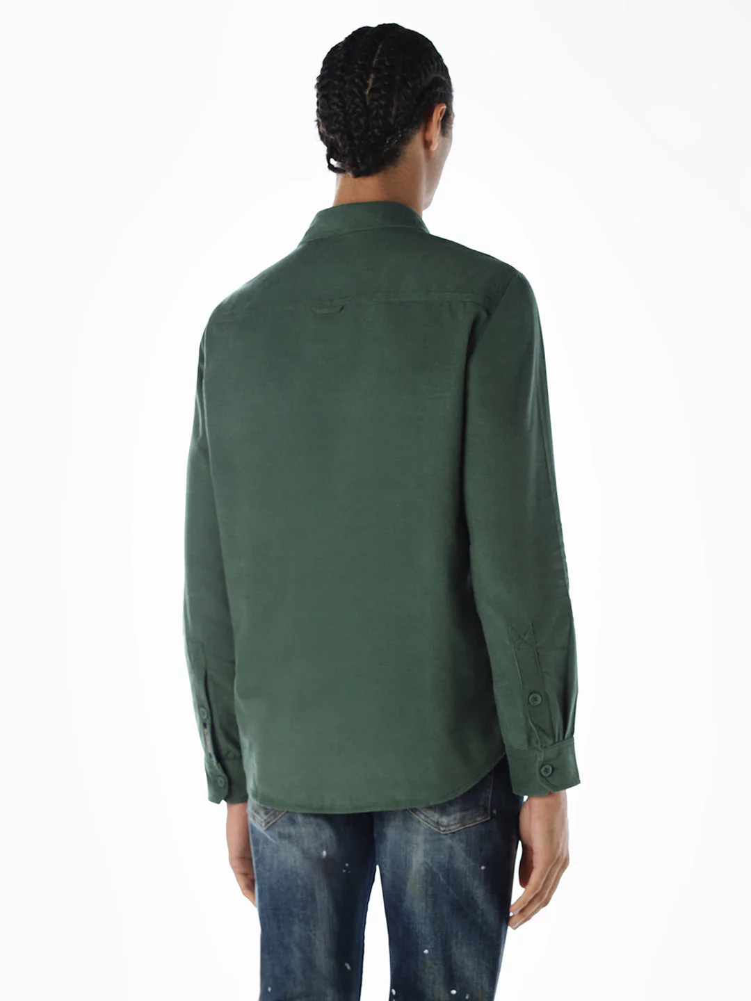 Cotton Regular Fit Shirt - Green - Image 4