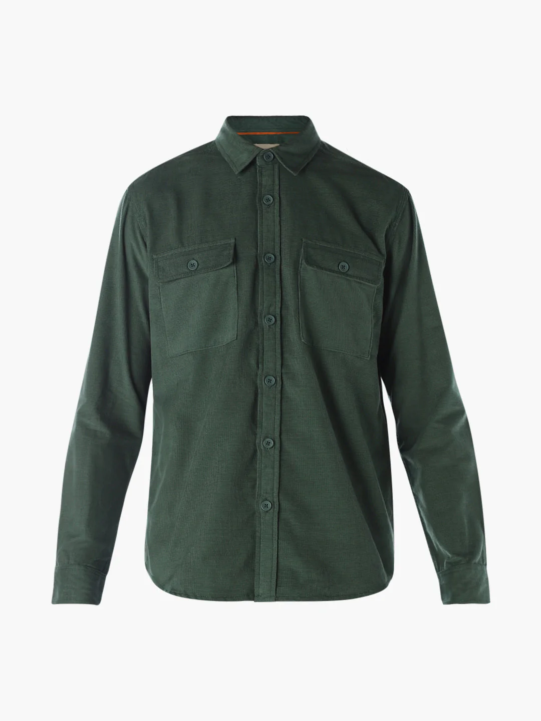 Cotton Regular Fit Shirt - Green - Image 7