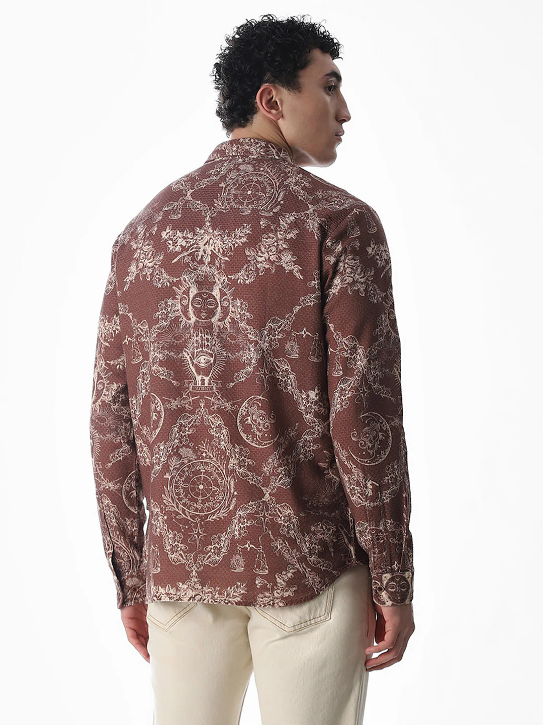 Cosmic Print Cotton Shirt - Image 4