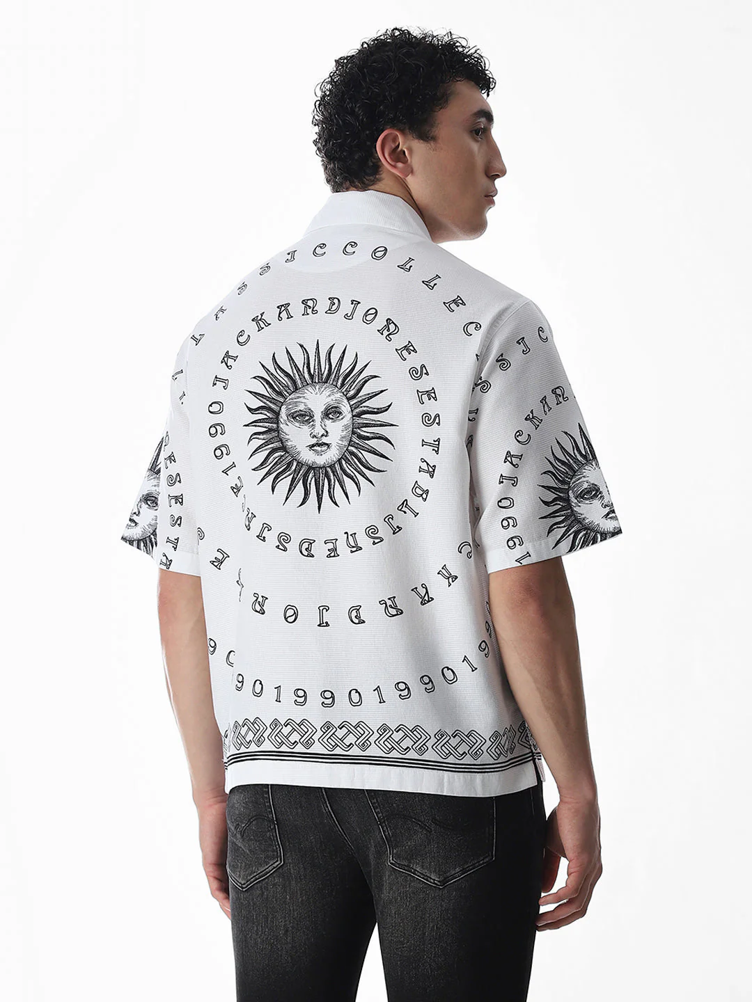 Printed Cotton Oversized Shirt - Image 4