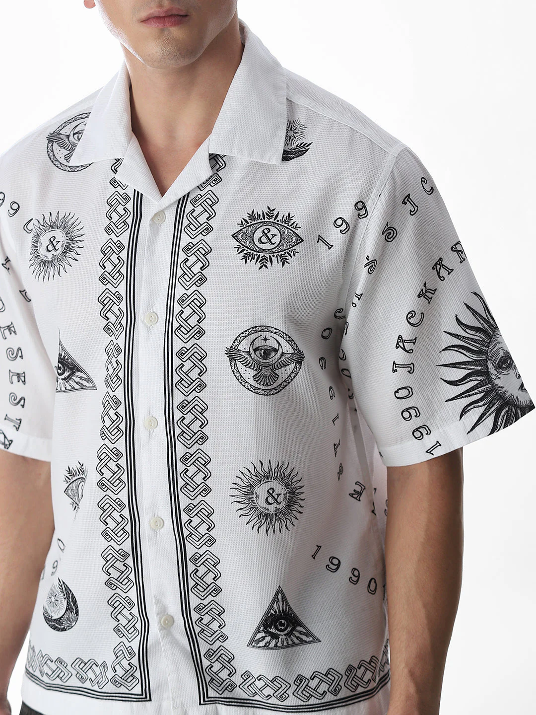 Printed Cotton Oversized Shirt - Image 5