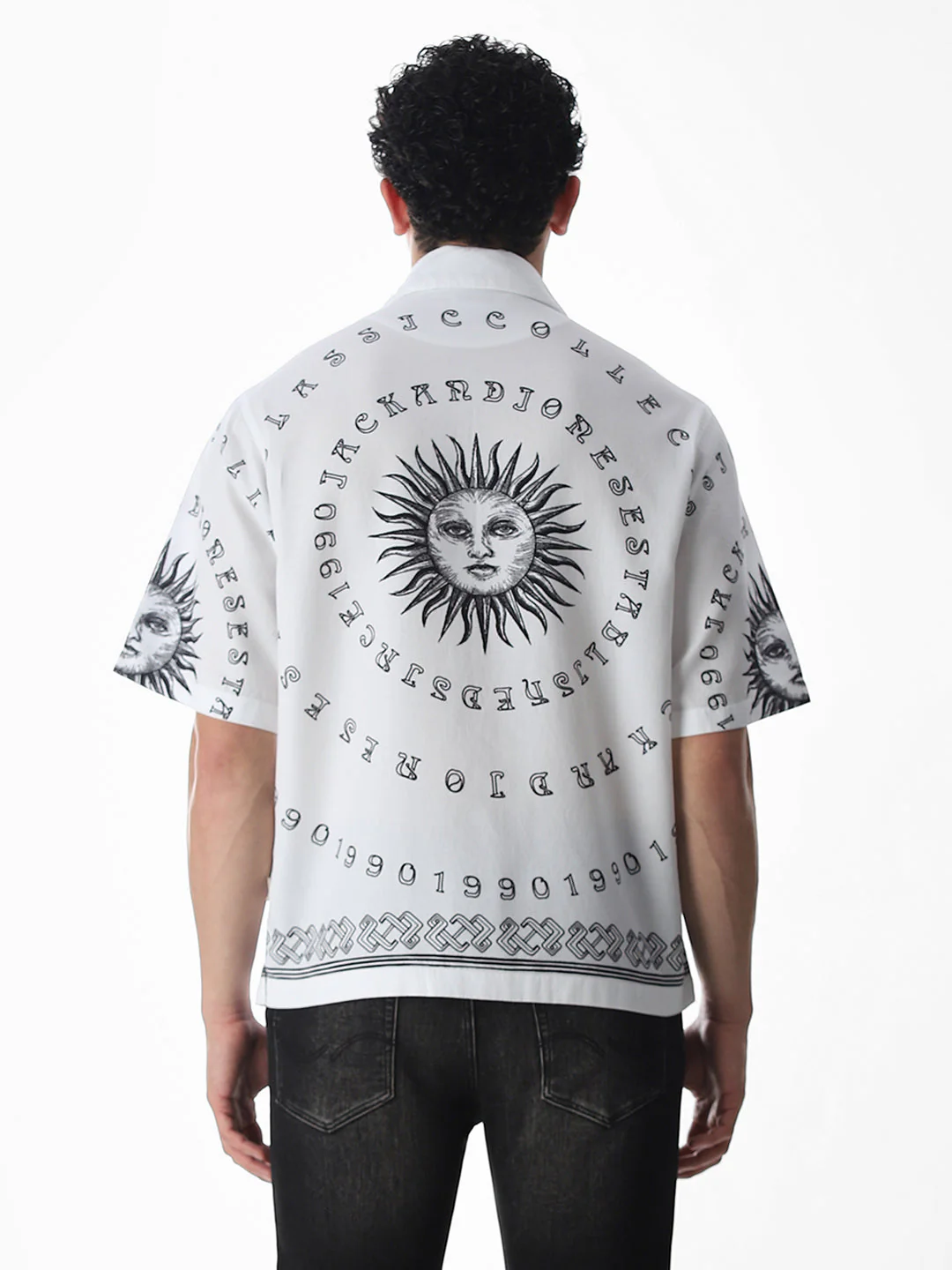 Printed Cotton Oversized Shirt - Image 9