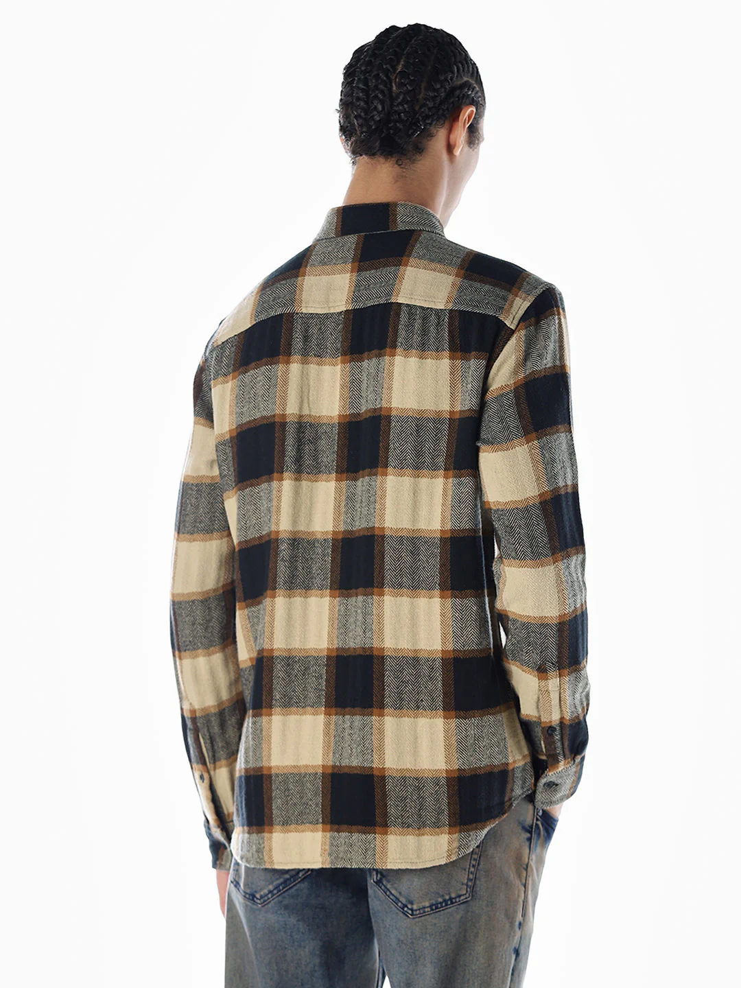 Check Regular Fit Cotton Shirt - Image 4