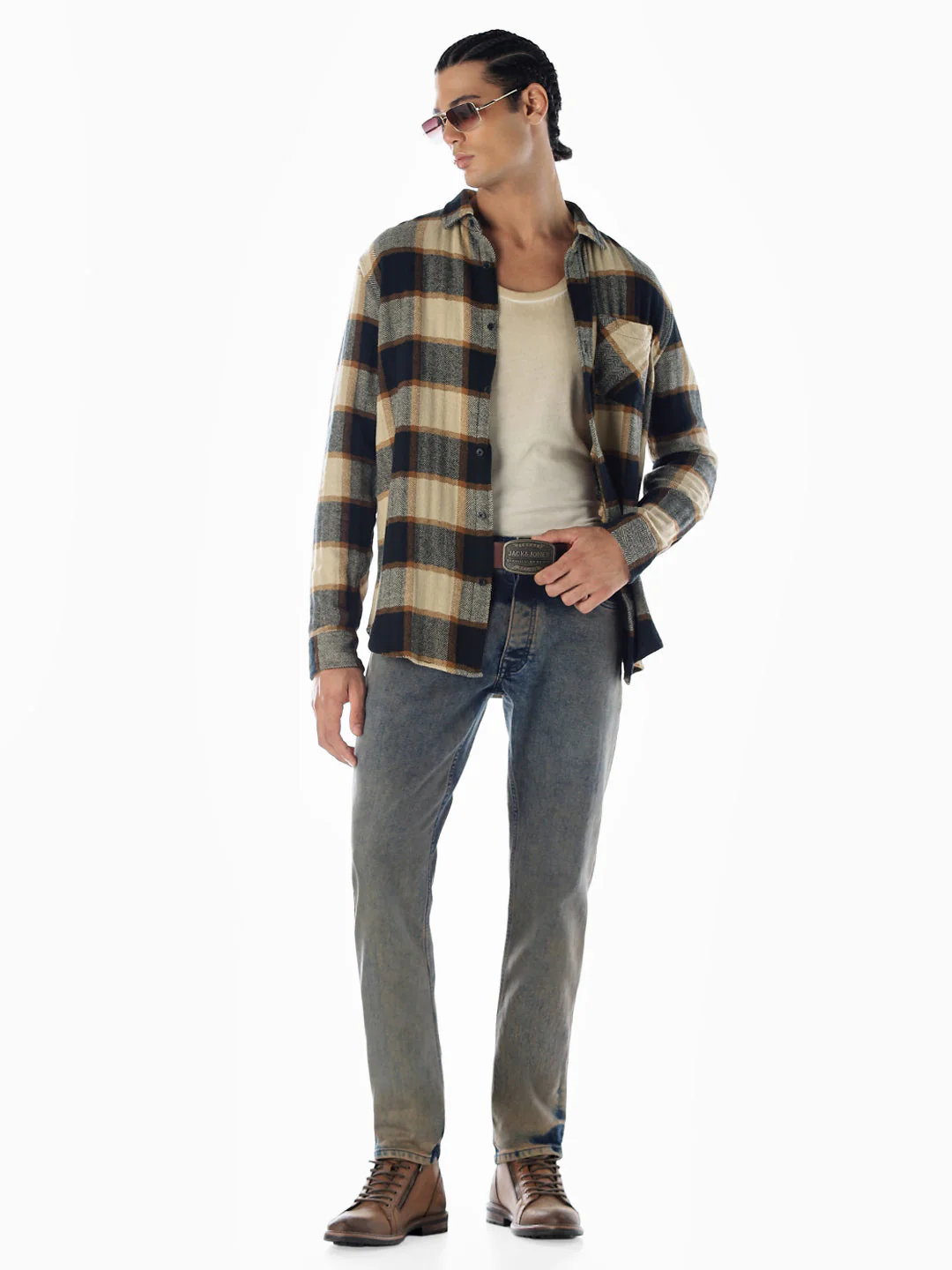 Check Regular Fit Cotton Shirt - Image 6