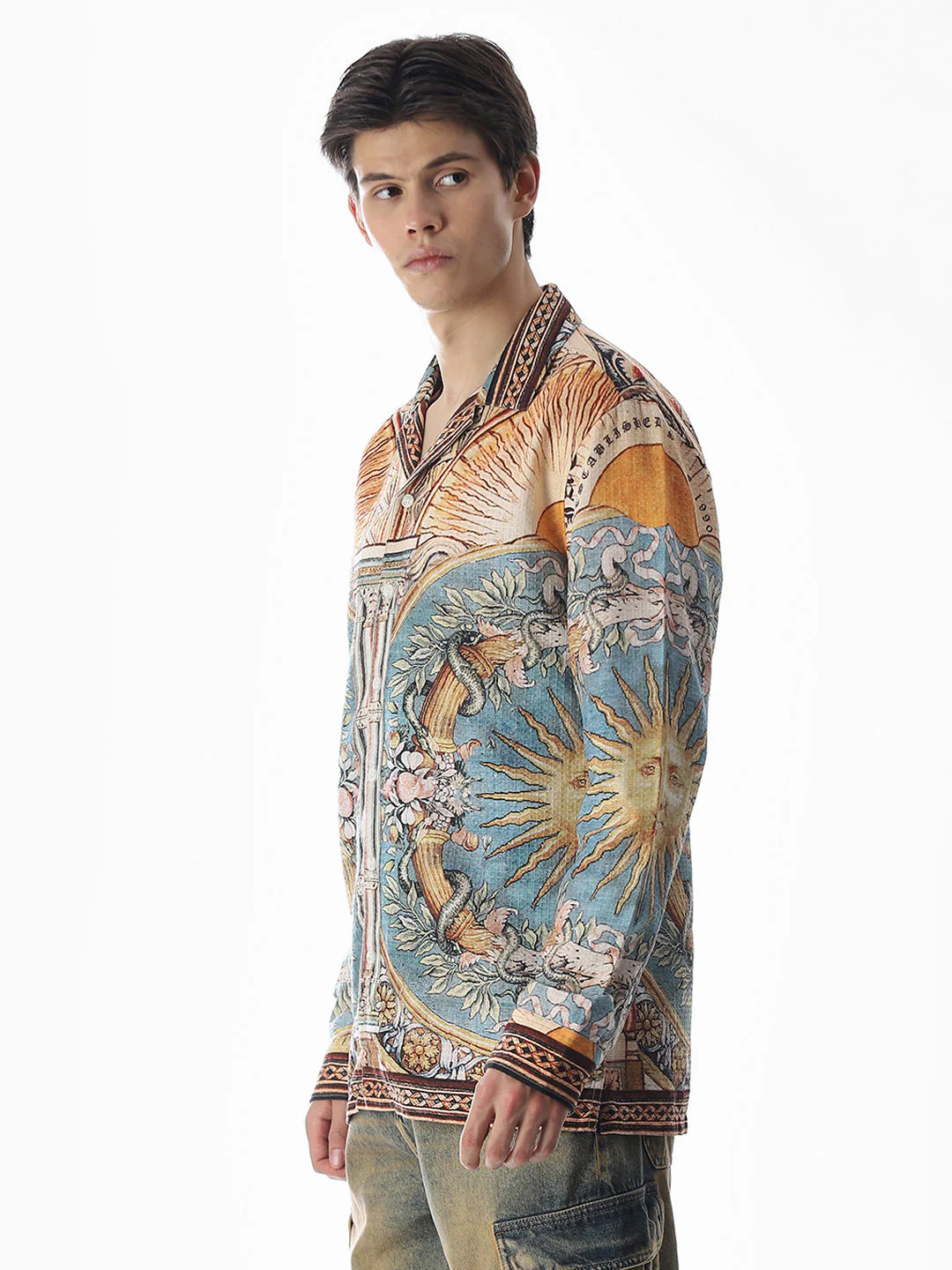 Multi-Colour Printed Cotton Shirt - Image 3