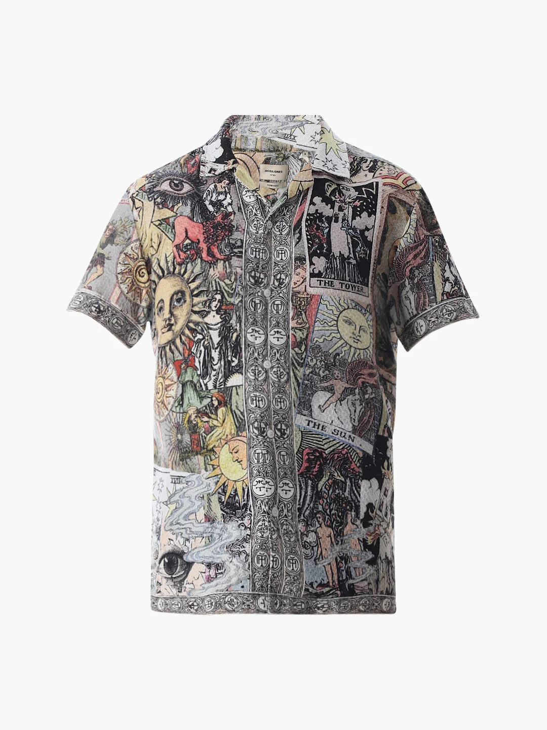 Multi-Colour Tarot Card Print Shirt - Image 7