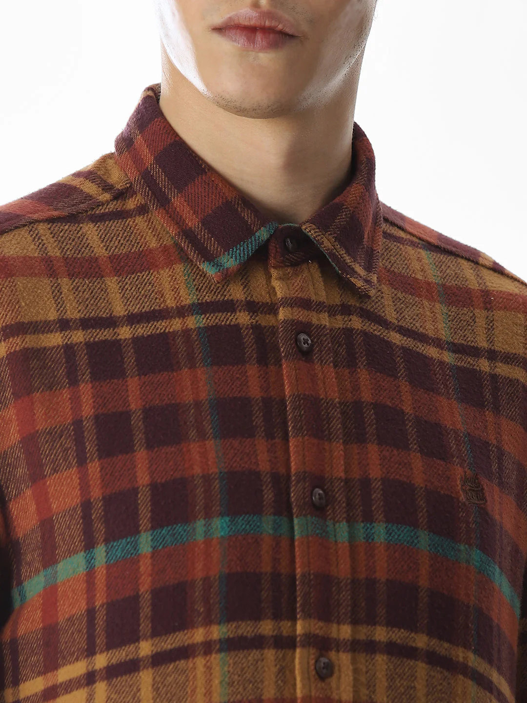 Red Check Cotton Shirt - Image 5