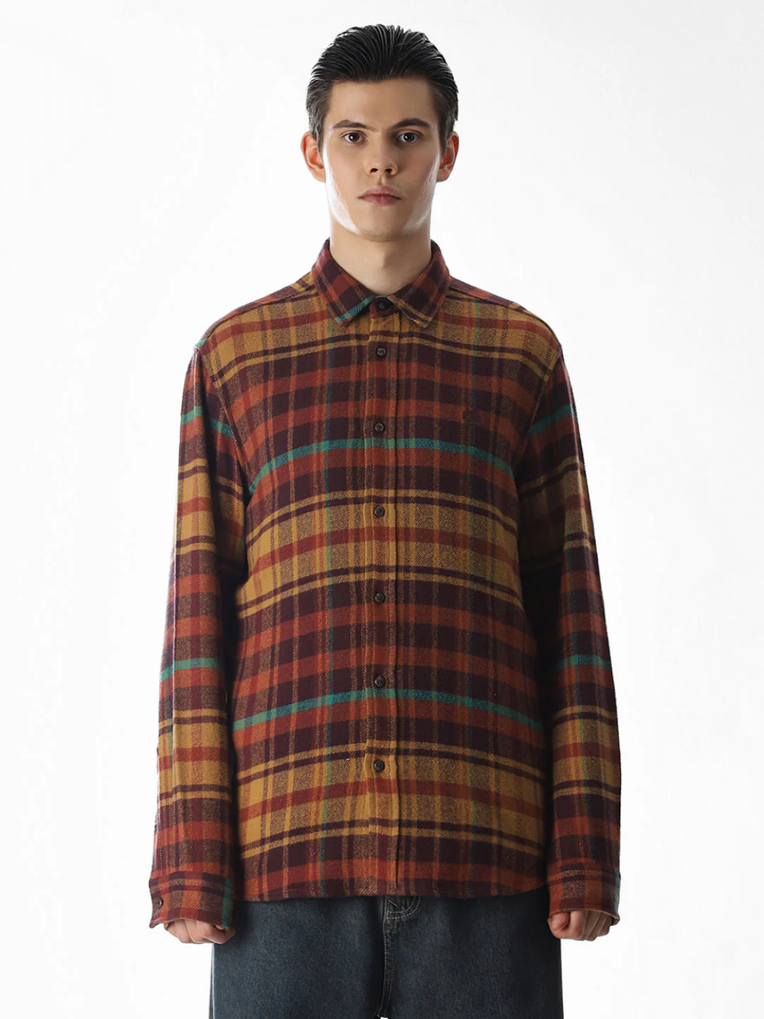 Red Check Cotton Shirt - Image 8