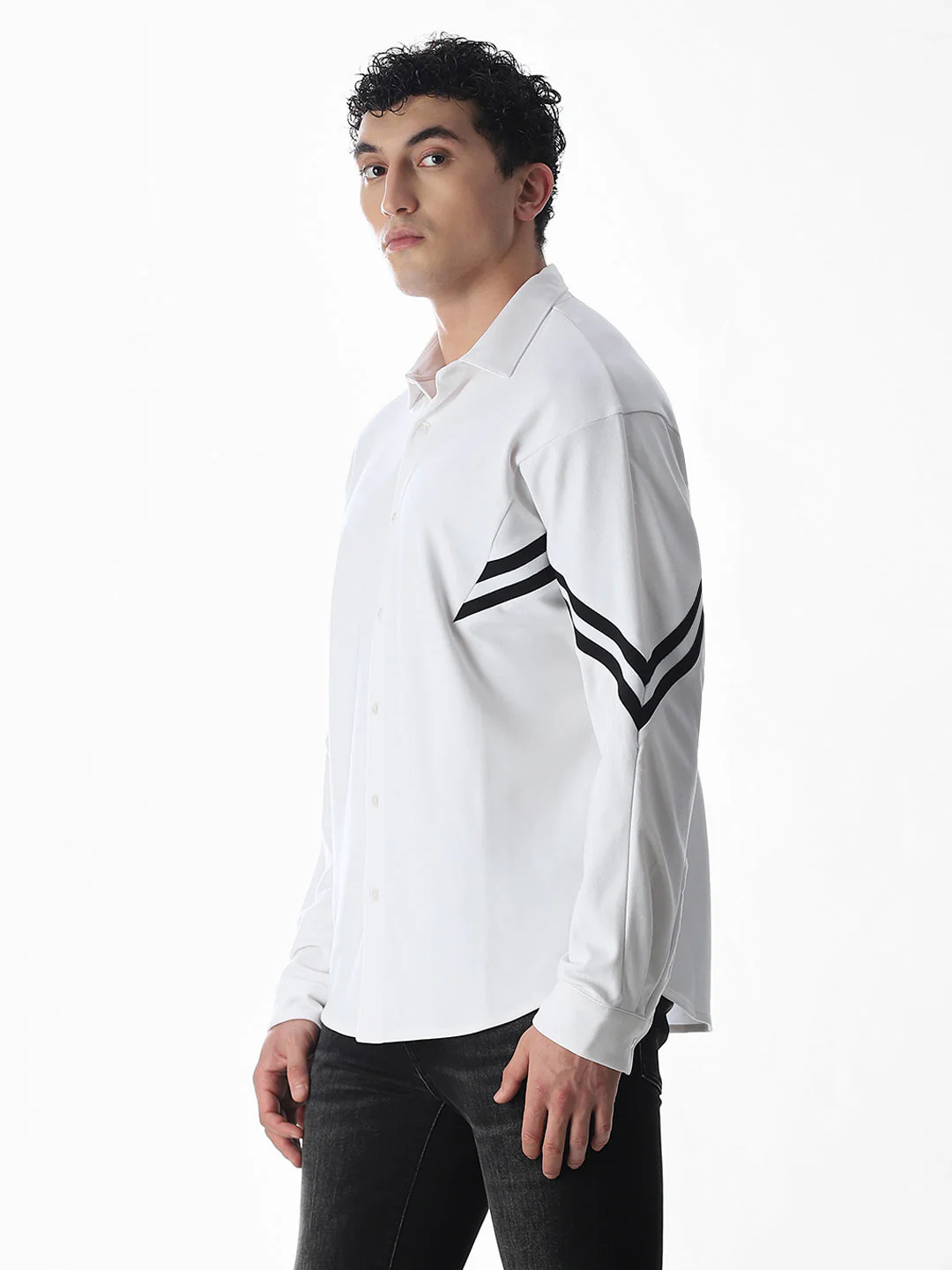 Full Sleeves Oversized Shirt - Image 3