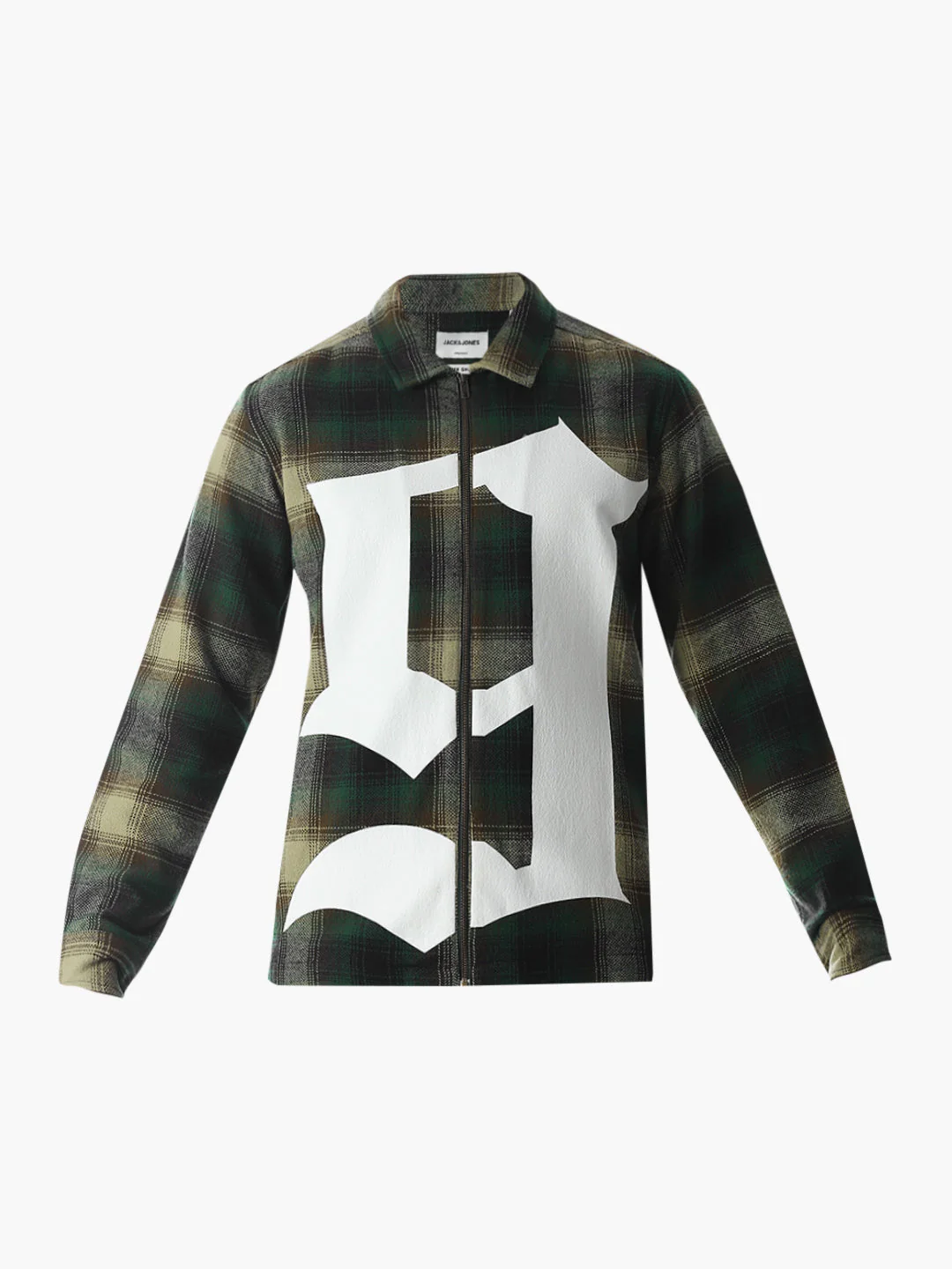 Zip-Up Check Overshirt - Image 7