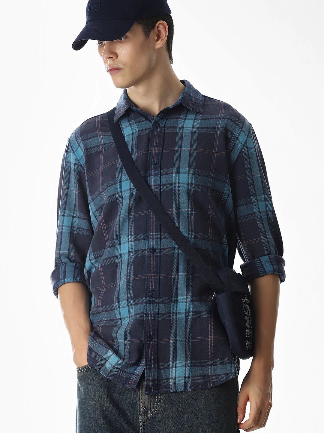 Red Check Cotton Shirt