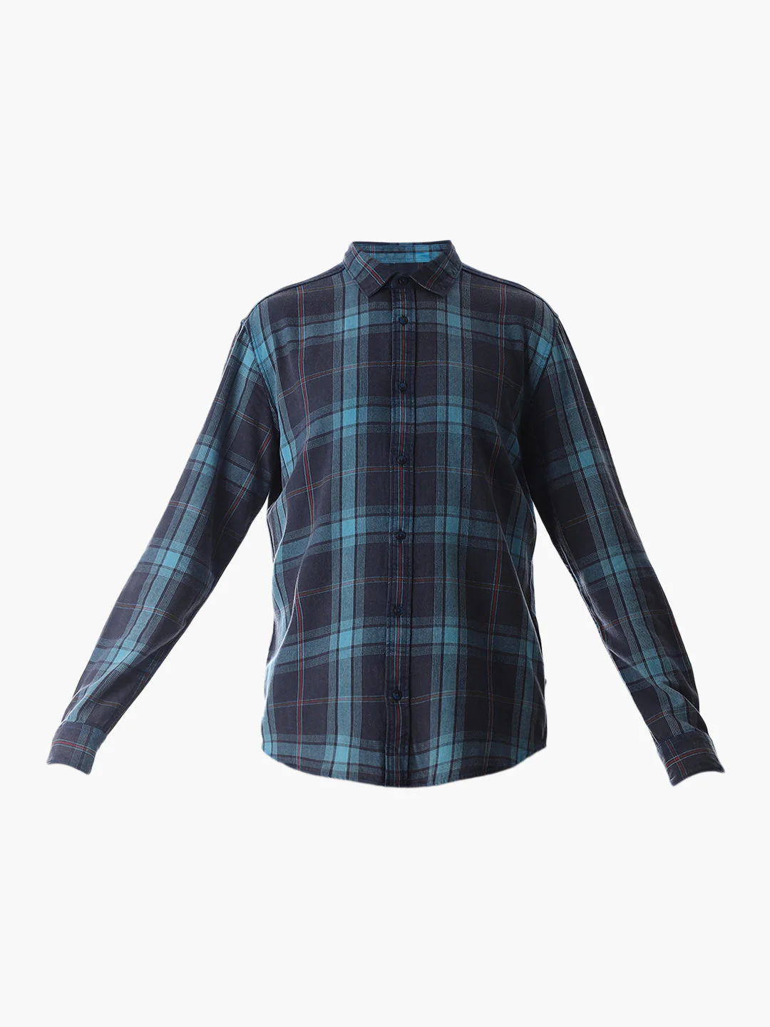 Red Check Cotton Shirt - Image 7