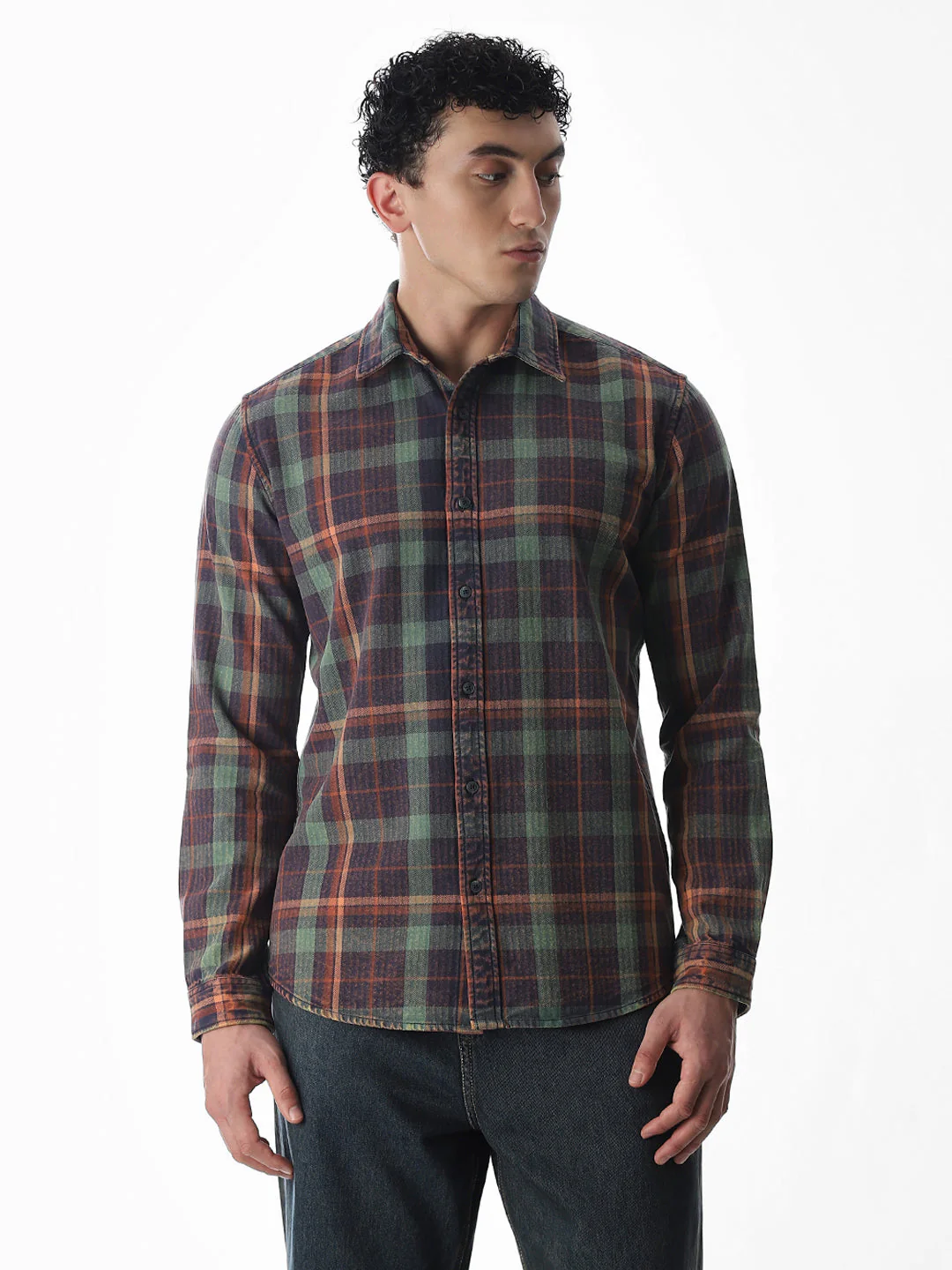 Multi-Colour Check Cotton Shirt - Image 2