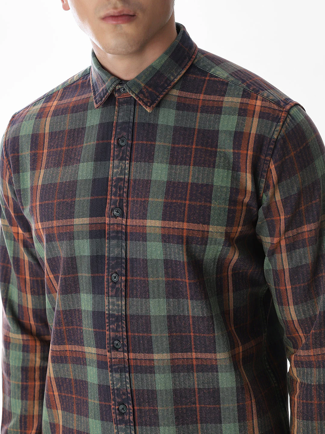 Multi-Colour Check Cotton Shirt - Image 5