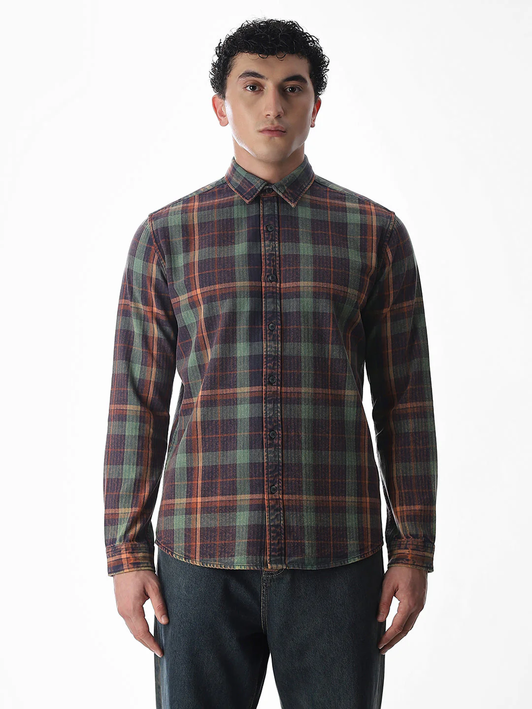 Multi-Colour Check Cotton Shirt - Image 8
