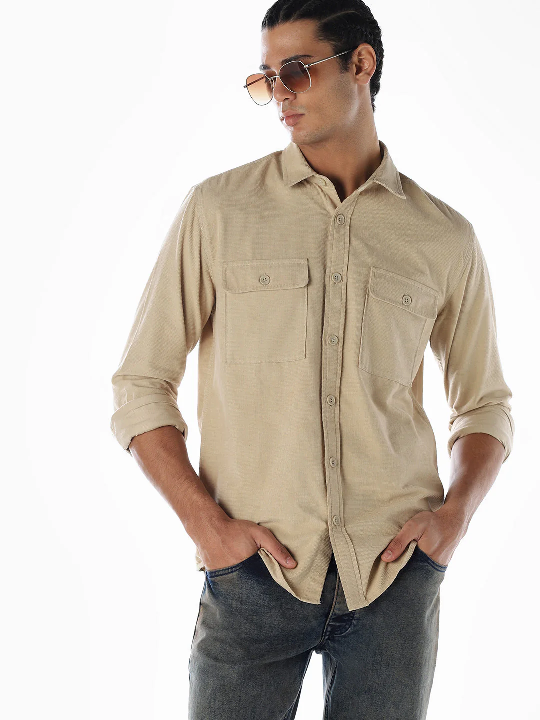 Corduroy Full Sleeves Cotton Shirt
