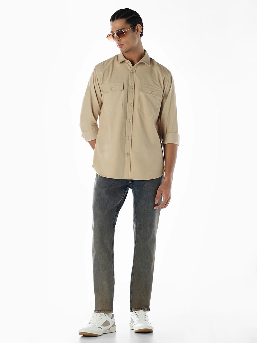Corduroy Full Sleeves Cotton Shirt - Image 6