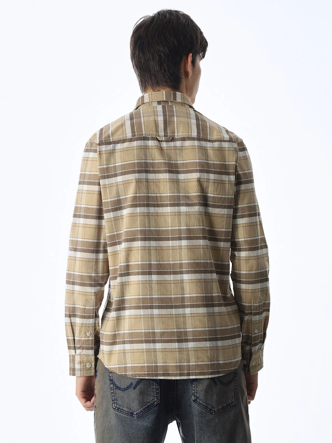 Check Slim Fit Cotton Shirt - Image 4