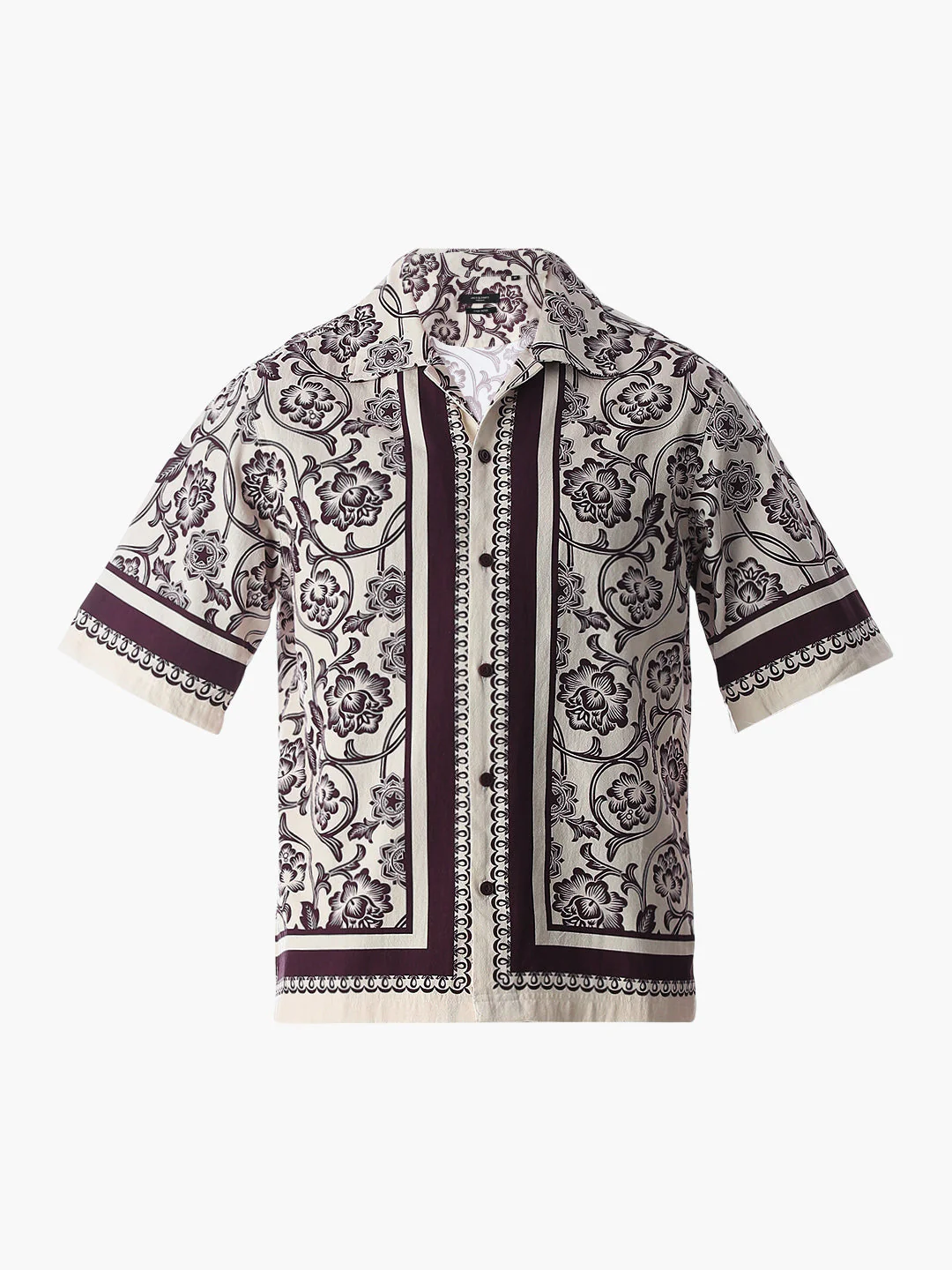 Printed Drop Shoulder Oversized Shirt - Image 7