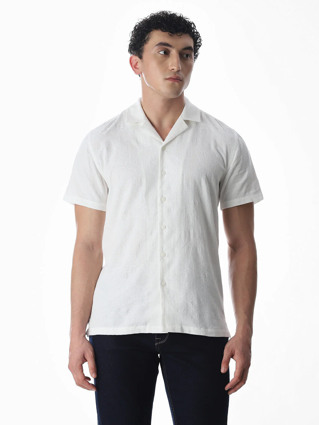 Jacquard Short Sleeves Shirt - Image 2