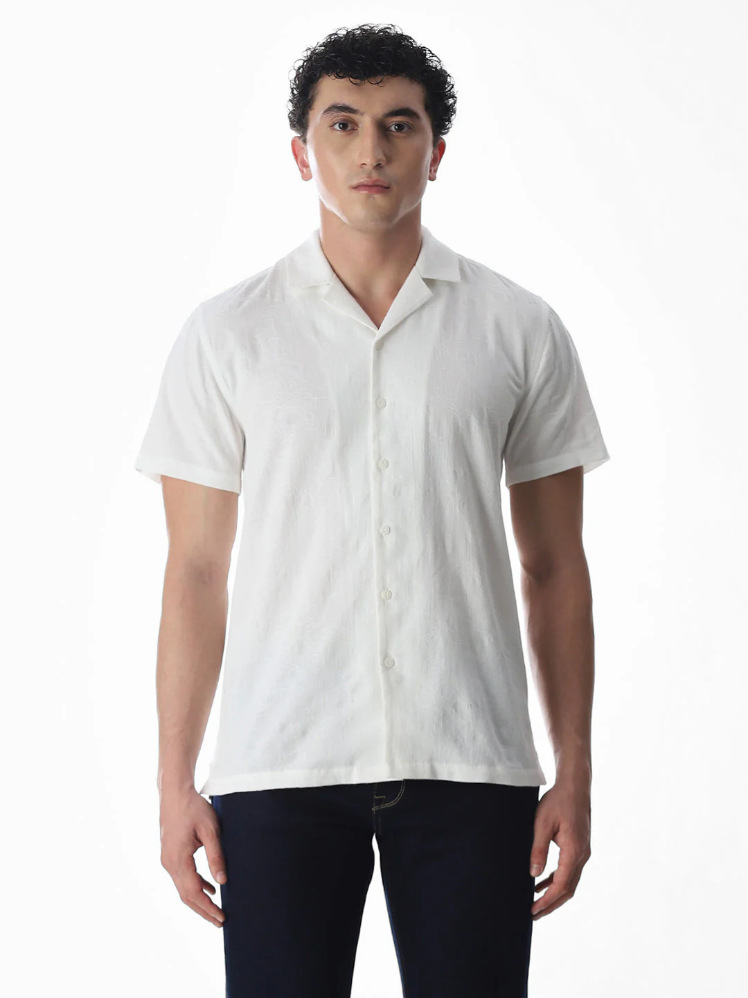 Jacquard Short Sleeves Shirt - Image 8