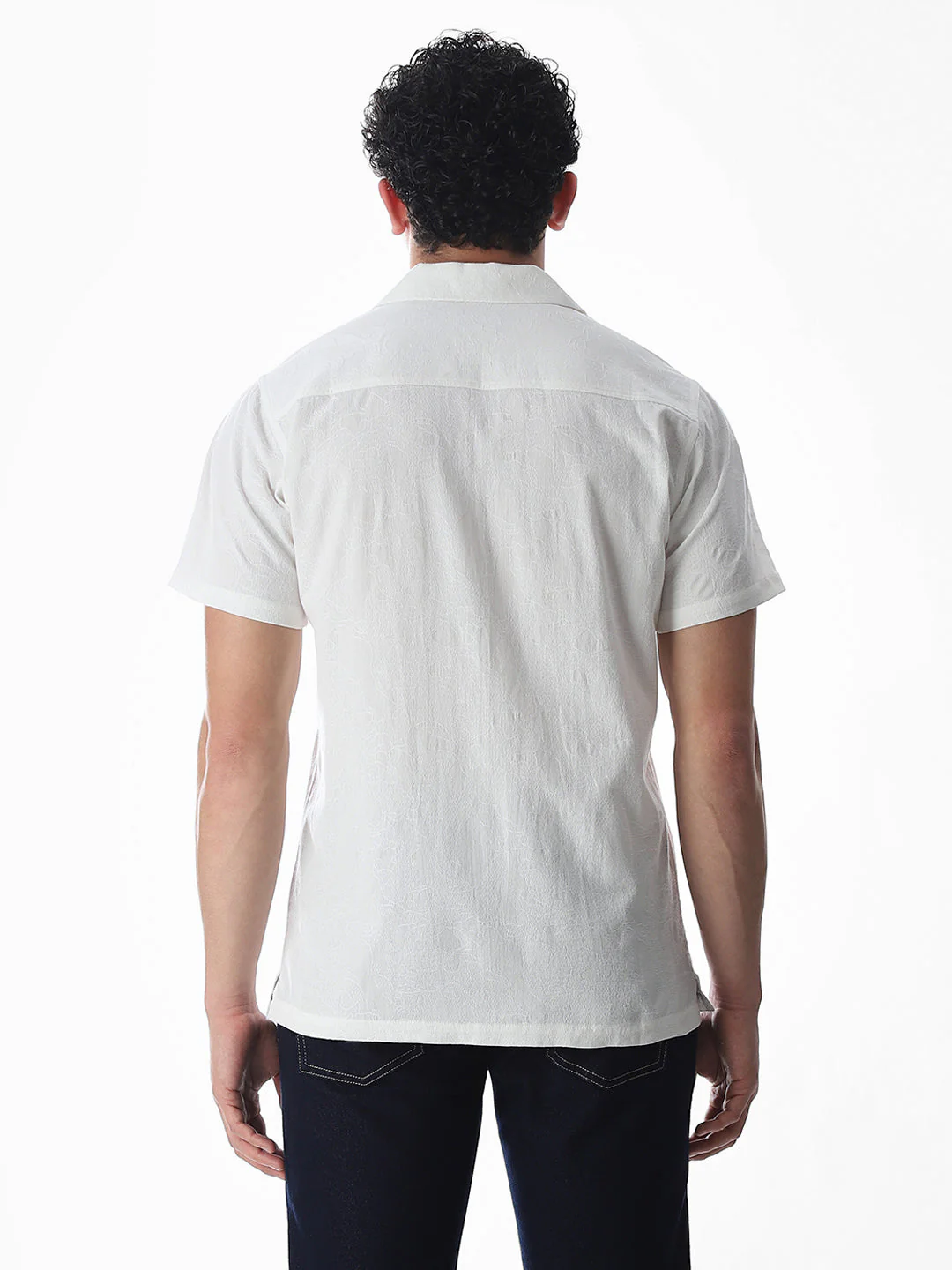 Jacquard Short Sleeves Shirt - Image 9