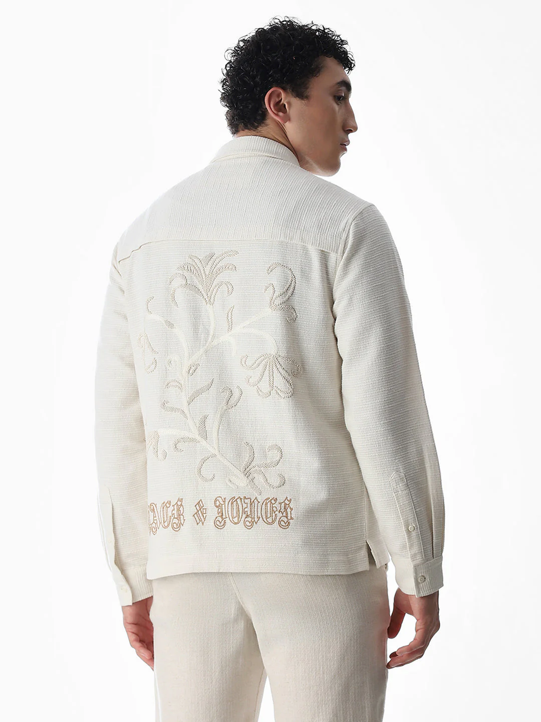 Embroidered Cotton Oversized Shirt - Image 4