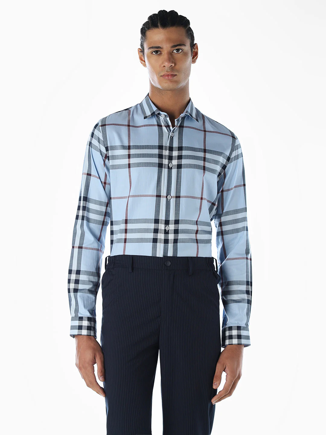 Check Full Sleeves Cotton Shirt - Image 2