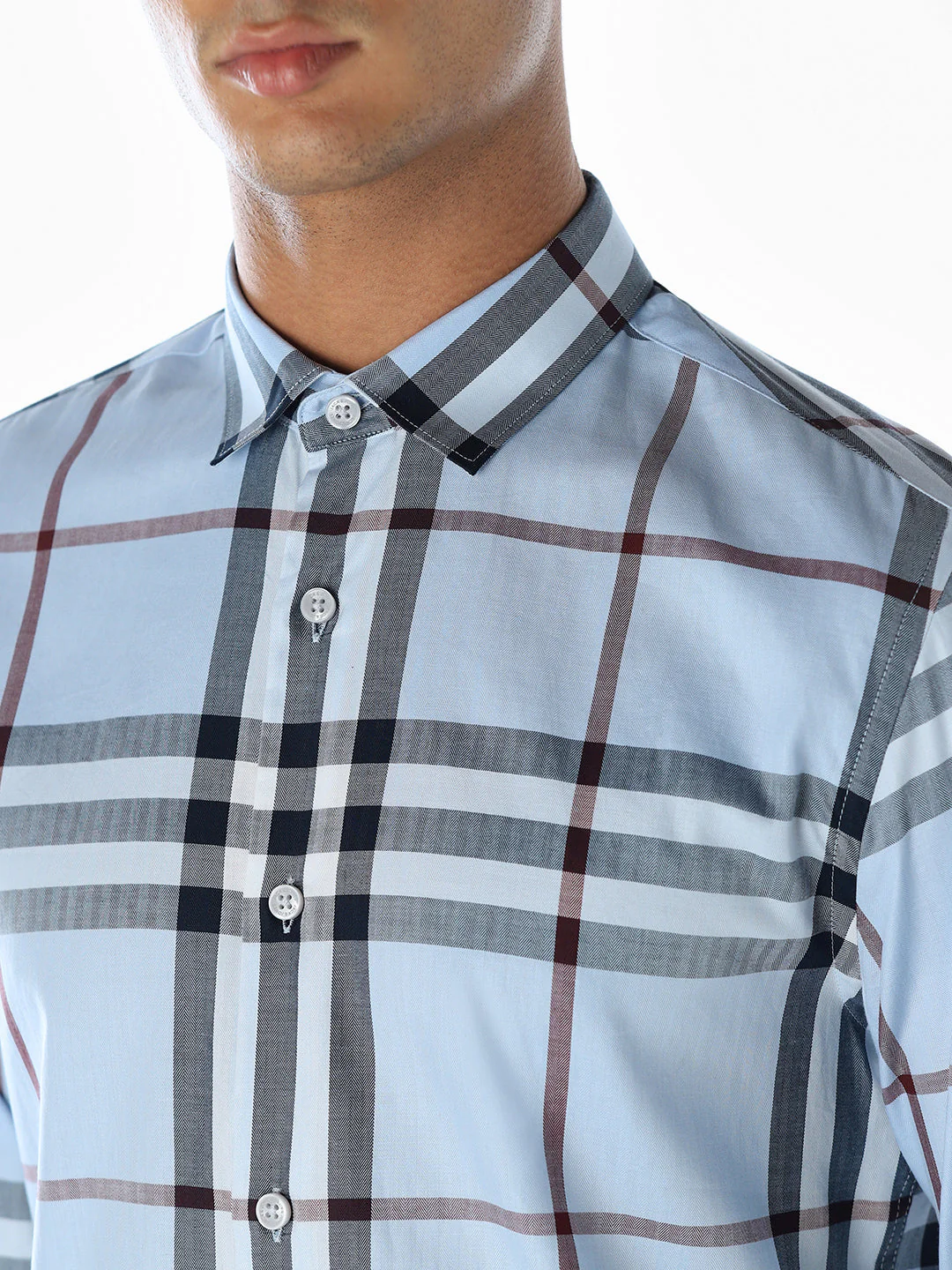 Check Full Sleeves Cotton Shirt - Image 5