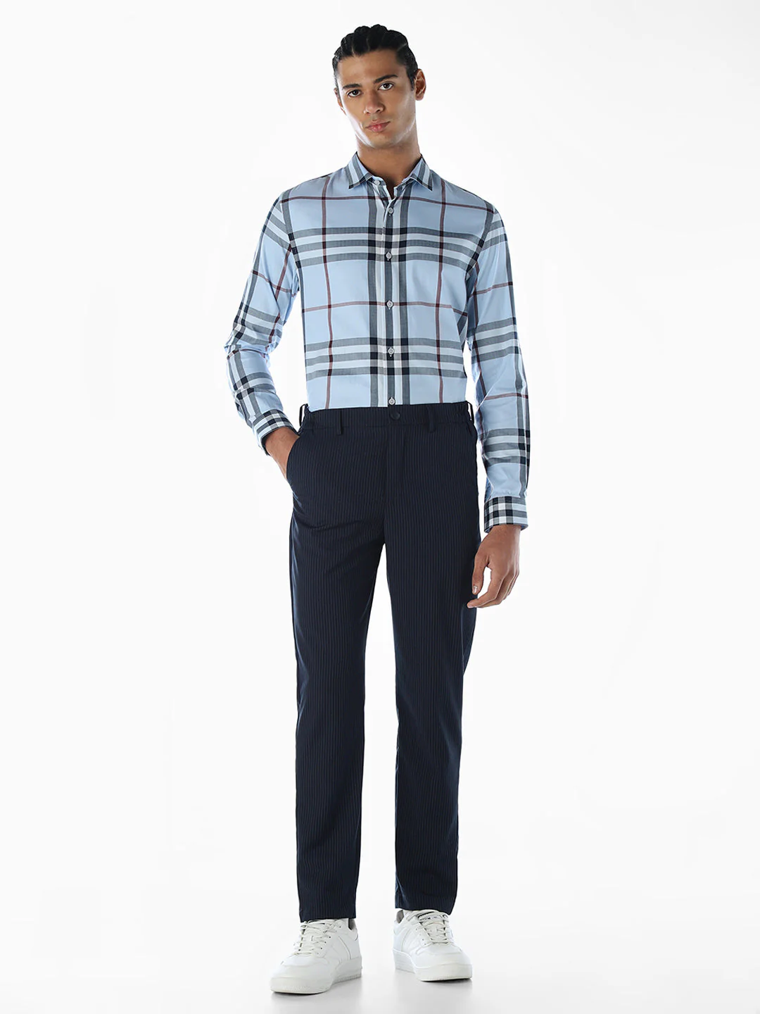 Check Full Sleeves Cotton Shirt - Image 6