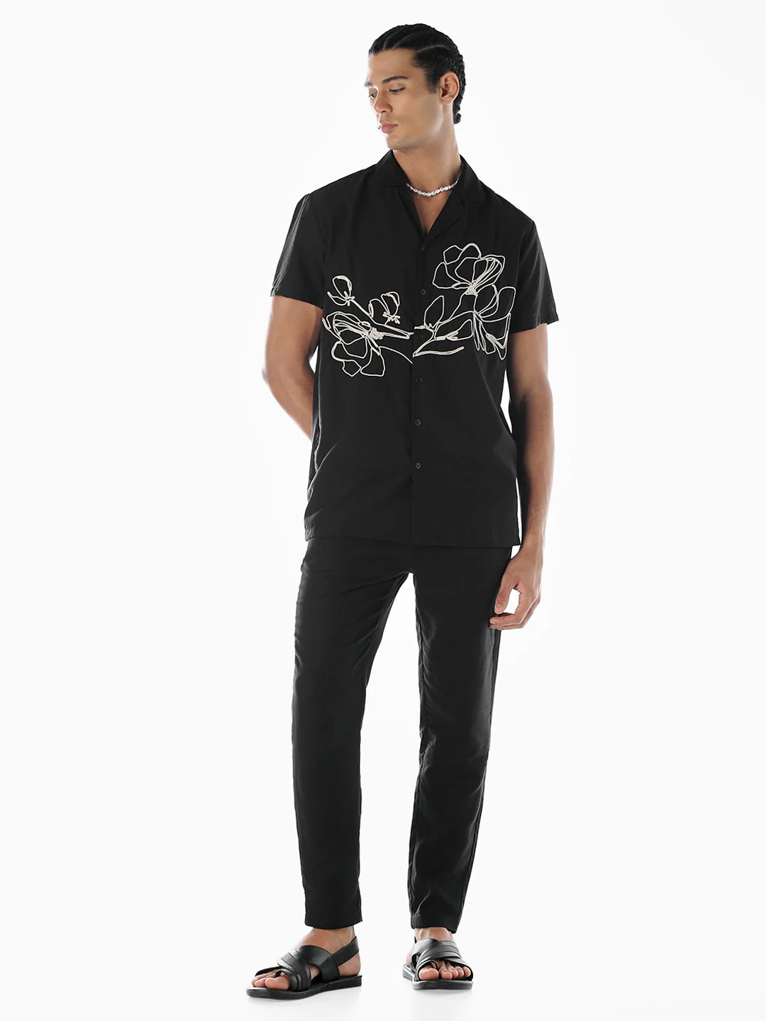 Embroidered Short Sleeves Shirt - Image 6