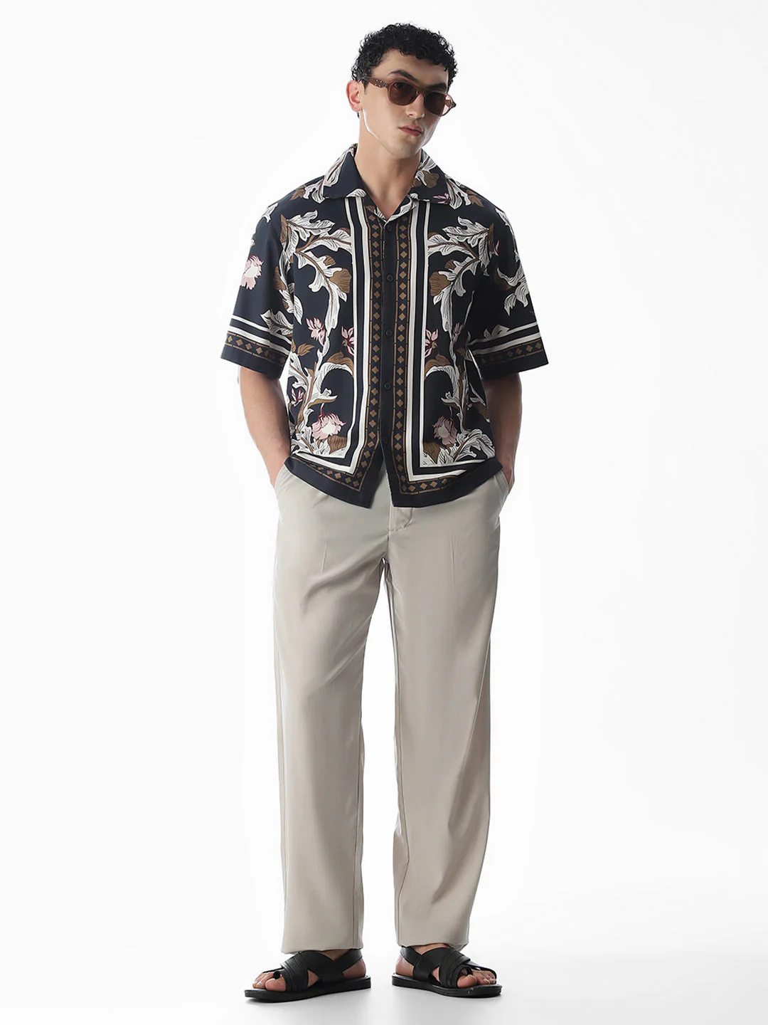 Printed Oversized Short Sleeves Shirt - Image 6